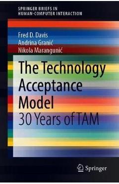 Coperta cărții 'The Technology Acceptance Model: 30 Years of Tam - Fred D. Davis'