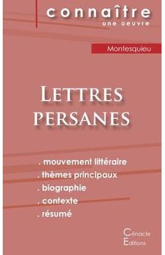 Poza produsului Fiche de lecture Lettres persanes de Montesquieu (analyse littéraire de référence et résumé complet) - Montesquieu