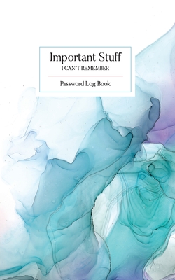 Coperta cărții 'Important Stuff I Can't Remember: Password Log book - Boomer Press'