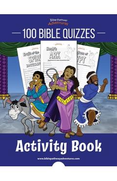 Coperta cărții '100 Bible Quizzes Activity Book - Bible Pathway Adventures'