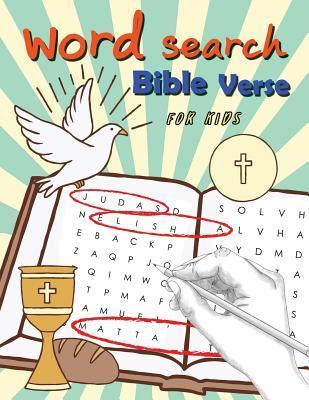 Word Search Bible Verse for Kids: Word Search for Bible Study for Kids Ages 6-8 - Letter Tracing Workbook Creator