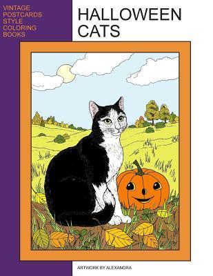 Halloween Cats: Coloring Book - Alexandra