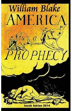 Coperta cărții 'William Blake America A Prophecy - Iacob Adrian'
