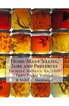 Coperta cărții 'Home-Made Jellies, Jams and Preserves - Mabel C. Stienbarger'