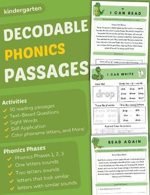Title: Decodable Phonics Passages for Kindergarten: Improve Reading and Comprehension Skills for Kids, Decodable Texts and Dy - Jed Dolton