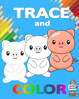 Trace and Color: Learning Collection Ages 3-6 Easy Kids Drawing Preschool Kindergarten Ι Practice line tracing, pen control to tra - Axinte