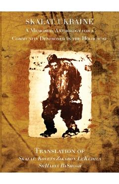 Coperta cărții 'Skalat Memorial Book - Chaim Bronshtain'