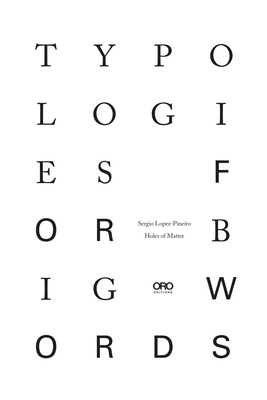 Typologies for Big Words - Sergio Lopez-pineiro