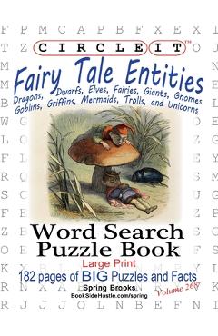 Coperta cărții 'Circle It, Fairy Tale Entities, Word Search, Puzzle Book - Lowry Global Media Llc'