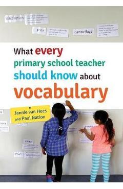 Coperta cărții 'What every primary school teacher should know about vocabulary - Jannie Van Hees'