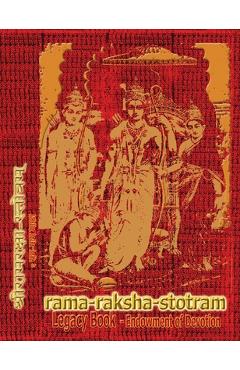 Coperta cărții 'Rama-Raksha-Stotram Legacy Book - Endowment of Devotion: Embellish it with your Rama Namas & present it to someone you'
