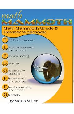 Poza produsului Math Mammoth Grade 5 Review Workbook - Maria Miller