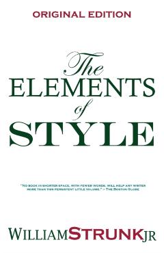 Coperta cărții 'The Elements of Style - William Strunk'