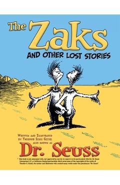 Poza produsului The Zaks and Other Lost Stories - Dr Seuss
