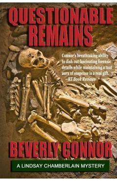 Coperta cărții 'Questionable Remains: Lindsay Chamberlain Mystery #2 - Beverly Connor'