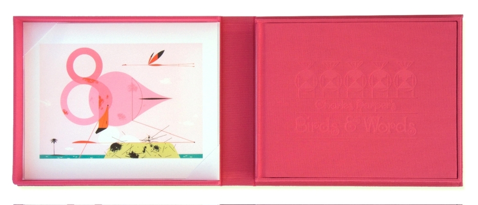 Charles Harper's Birds & Words: W Flamingo Print [With Flamingo Print] - Charley Harper
