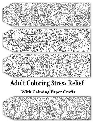Adult Coloring Stress Relief with Calming Paper Crafts: Adult Coloring Stress Relief #1 - Leaves Of Gold Press