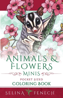 Animals and Flowers Minis - Pocket Sized Coloring Book - Selina Fenech