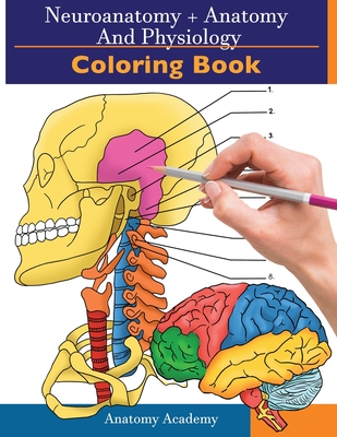 Neuroanatomy + Anatomy and Physiology Coloring Book: 2-in-1 Collection Set Incredibly Detailed Self-Test Color workbook for Studying and Relaxation - Clement Harrison