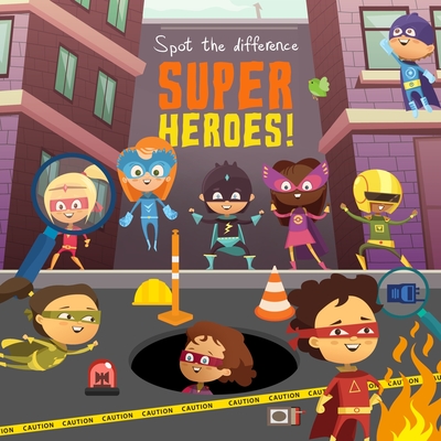 Spot the Difference - Superheroes!: A Fun Search and Solve Book for 3-6 Year Olds - Webber Books