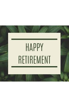 Coperta cărții 'Happy Retirement Guest Book (Hardcover): Guestbook for retirement, message book, memory book, keepsake, landscape,'