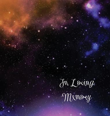 Stars, In Loving Memory Funeral Guest Book, Wake, Loss, Memorial Service, Love, Condolence Book, Funeral Home, Church, Thoughts and In Memory Guest Bo - Lollys Publishing