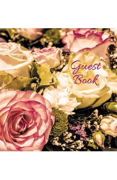 Coperta cărții 'Wedding Guest Book (HARDCOVER) for Wedding Ceremonies, Anniversaries, Special Events & Functions, Commemorations,'