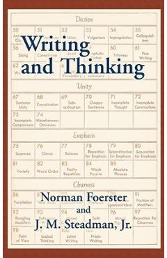 Coperta cărții 'Writing and Thinking: A Handbook of Composition and Revision - Norman Foerster'