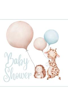 Poza produsului Baby shower guest book (Hardcover): comments book, baby shower party decor, baby naming day guest book, advice for parents sign in book, baby shower p - Lulu And Bell