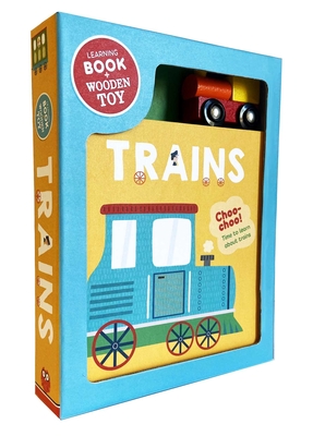 Trains: Book & Wooden Toy Set [With Wodden Toy] - Igloobooks