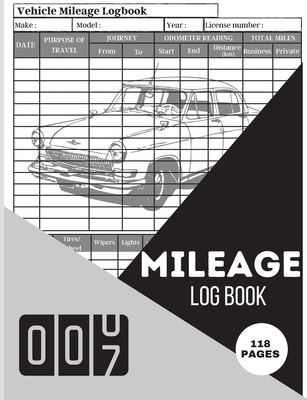 Mileage Log Book: Mileage Odometer For Small Business And Personal Use A Complete Mileage Record Book, Daily Mileage for Taxes, Car & Ve - Lev Marco