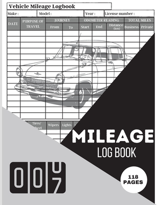 Mileage Log Book: A Complete Mileage Record Book, Daily Mileage for Taxes, Car & Vehicle Tracker for Business or Personal Taxes Mileage - Nico Wascher