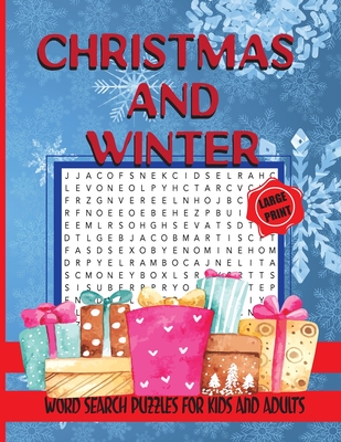 Christmas and Winter Word Search Puzzles for Kids and Adults: 60 Jumbo Word Search Puzzles, Activity Game for Kids and Adults - Jocky Books