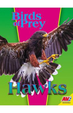 Coperta cărții 'Hawks - E. Melanie Watt'