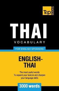 Coperta cărții 'Thai vocabulary for English speakers - 3000 words - Andrey Taranov'