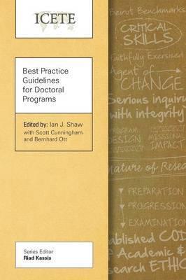 Best Practice Guidelines for Doctoral Programs - Ian J. Shaw