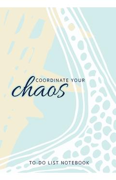 Poza produsului Coordinate Your Chaos To-Do List Notebook: 120 Pages Lined Undated To-Do List Organizer with Priority Lists (Medium A5 - 5.83X8.27 - Blue Starfish) - Blank Classic