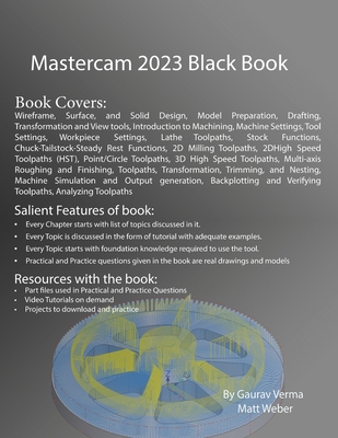 Mastercam 2023 Black Book: 3rd Edition - Gaurav Verma