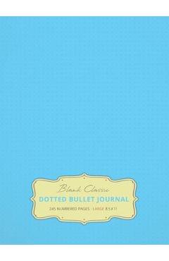 Poza produsului Large 8.5 x 11 Dotted Bullet Journal (Sky Blue #10) Hardcover - 245 Numbered Pages - Blank Classic