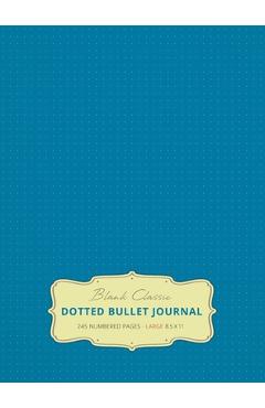 Poza produsului Large 8.5 x 11 Dotted Bullet Journal (Blue #9) Hardcover - 245 Numbered Pages - Blank Classic