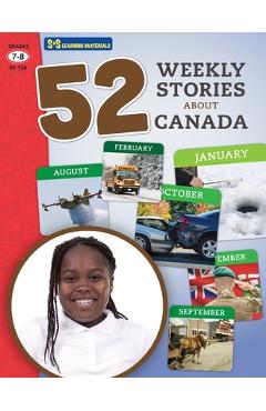 Coperta cărții '52 Weekly Nonfiction Stories About Canada Grades 7-8 - Ruth Solski'