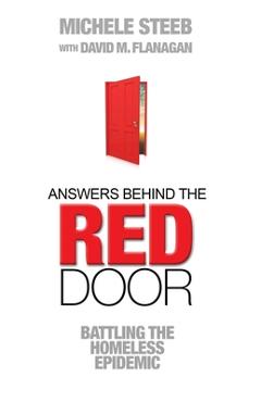 Coperta cărții 'Answers Behind The RED DOOR: Battling the Homeless Epidemic - David M. Flanagan'