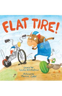 Coperta cărții 'Flat Tire! - Leslie Kimmelman'