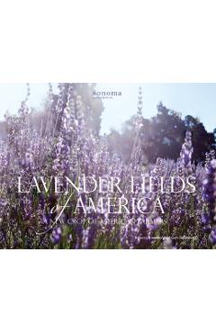 Coperta cărții 'Lavender Fields of America: A New Crop of American Farmers - Rebecca Rosenberg'