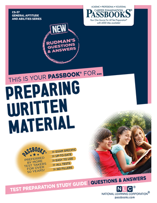 Preparing Written Material (CS-37): Passbooks Study Guide - National Learning Corporation