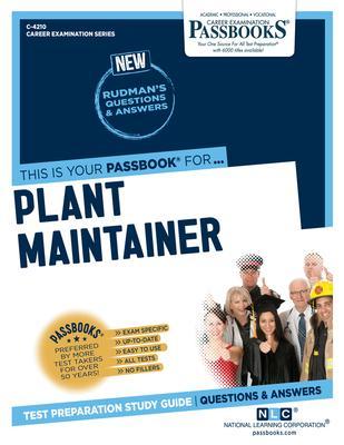 Plant Maintainer (C-4210): Passbooks Study Guide - National Learning Corporation