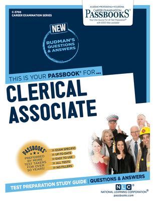 Clerical Associate (C-3700): Passbooks Study Guidevolume 3700 - National Learning Corporation