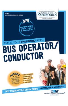 Poza produsului Bus Operator / Conductor (C-3383): Passbooks Study Guide - National Learning Corporation