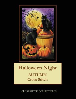 Halloween Night: Autumn Cross Stitch Pattern - Kathleen George