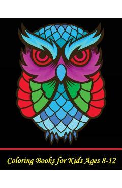 Coperta cărții 'Coloring Books for Kids Ages 8-12: A Cute Coloring Book with Fun, Simple, and Beautiful Animal Drawings (Perfect for'